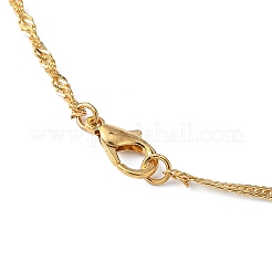 Chaîne de singapour en laiton faisant des colliers&nbsp;MAK-N029-04KCG