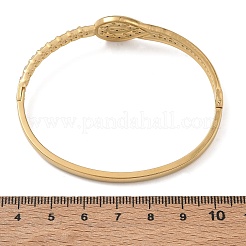 Bracciali rigidi a cerniera in acciaio inossidabile 304 con strass di cristallo&nbsp;SA-CBAB92B-20G