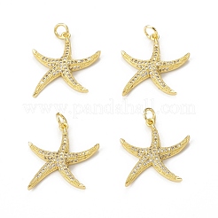 Pendentifs avec zircon cubiques à micro-pavés en laiton&nbsp;KK-E068-VB308