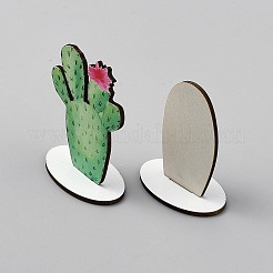 8 pz decorazioni per esposizione di cactus in legno di pioppo&nbsp;DJEW-WH0042-129