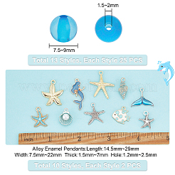 Kit di accessori per la creazione di gioielli fai da te a tema oceano&nbsp;DIY-PH0013-52