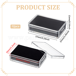 Boîtes de rangement rectangulaires en plastique PS pour pierres précieuses en vrac&nbsp;CON-WH0095-140B-02