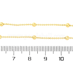 Collane con catene a sfere in ottone per donna&nbsp;NJEW-D302-66G