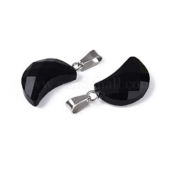 Natürlichen Obsidian Anhänger&nbsp;G-N349-02A-P