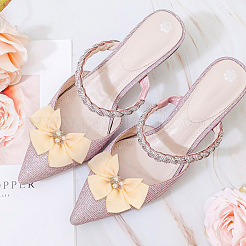 Schleifenschuhdekorationen aus Polyester&nbsp;FIND-GO0001-52A