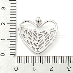 Porte micro ouvrent pendentifs zircone cubique en laiton de placage&nbsp;KK-C044-19P