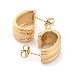 Pendientes de botón de acero inoxidable 304&nbsp;EJEW-H115-24G