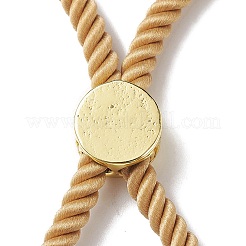 Bracelets coulissants en corde milan torsadée à moitié finis&nbsp;FIND-G032-01G-01
