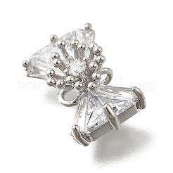 Pendentifs avec zircon cubiques à micro-pavés en laiton&nbsp;KK-U061-22P
