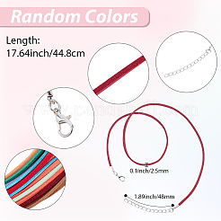 50 pièce de cordon plat en faux daim de 2.5 mm pour la confection de colliers&nbsp;DIY-BM0002-41