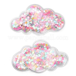 Treibsand-Pailletten-Kunststoff-Cabochons&nbsp;X-OHAR-CJC0002-04B