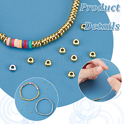 200pcs perles d'espacement en laiton 2 couleurs&nbsp;KK-PH0006-56A