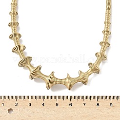 Colliers à plastron en acier inoxydable 304 à chaîne torsadée irrégulière en spirale pour femmes&nbsp;NJEW-B127-01G-04