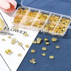 Chapeaux de perles en filigrane de cloche de fer plaqué&nbsp;IFIN-FS0001-51