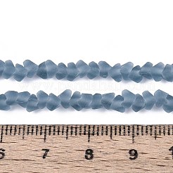 Perles de verre dépoli transparent&nbsp;GLAA-N016-4mm-29