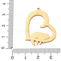 Pendentifs en acier inoxydable 304 émaillés&nbsp;STAS-F367-01G