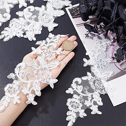 2 paio di foglie in poliestere ornamenti da ricamo accessori&nbsp;DIY-GF0014-46A