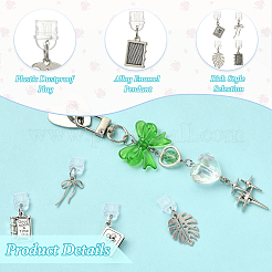 5 Stück PVC-Staubschutzstecker für Mobiltelefone und Handyhalterung aus Eisen&nbsp;HJEW-SW00384