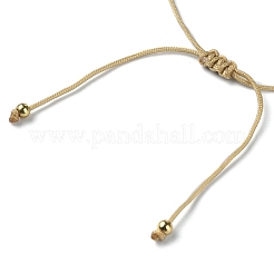 Braccialetti con perline intrecciate con scaglie di acquamarina naturale&nbsp;BJEW-JB09851-03