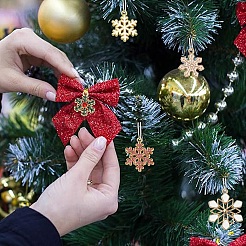 20 Stück 10 Farben Weihnachtsstil Legierung Emaille Anhänger&nbsp;ENAM-YW0004-39