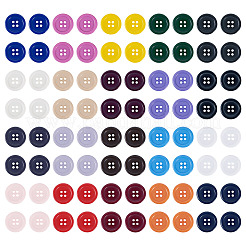 120pz 20 bottoni in resina a 4 fori a colori&nbsp;BUTT-TA0001-29B