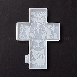 Kreuz mit Löwenmuster Cup Mat Silikonformen&nbsp;LS-DIY-M039-08