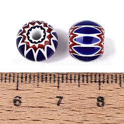 Handgemachte Millefiori Glas runde Perlen&nbsp;LA-N002-10B