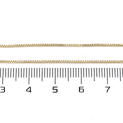 Collares de cadena de caja de latón para mujer&nbsp;NJEW-D302-42G
