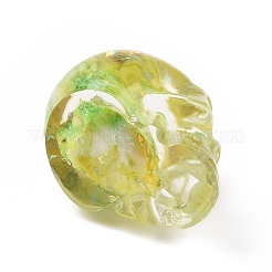 Perle di teschio di fluorite naturale&nbsp;G-P490-02D