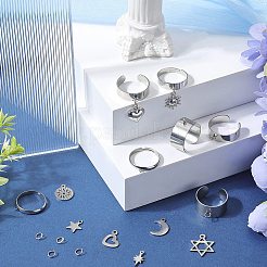 DIY-Set zur Herstellung von Charm-Fingerringen&nbsp;DIY-SC0023-61