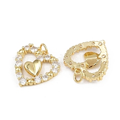 Messing micro pave klare zirkonia anhänger&nbsp;ZIRC-I367-14G-13