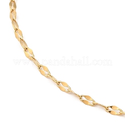 Halskette aus 304 Edelstahl mit gepunkteter Kette für Damen&nbsp;NJEW-G104-02G