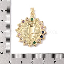 Pendentifs en laiton avec zircone cubique&nbsp;KK-Z050-06G