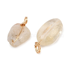 20 pendentif en citrine naturelle.&nbsp;FIND-DC0001-72