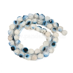 Brins de perles de pierre de glacierite de glace bleue naturelle&nbsp;G-B092-A01-02