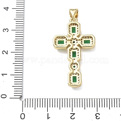 Pendentifs avec zircon cubiques à micro-pavés en laiton&nbsp;KK-CBA56EF-32G-04
