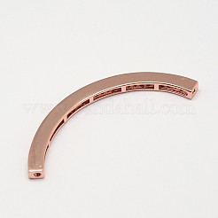 Rohr Messing Mikro plattierte   Zirkonia Perlen Klasse aaa&nbsp;ZIRC-O022-54-NR