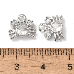 Messing micro pave klare zirkonia anhänger&nbsp;KK-U013-03P