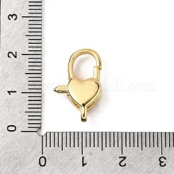 Fermoirs pinces de homard en laiton avec zircone cubique transparente&nbsp;KK-Z078-46D-G