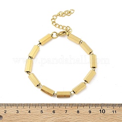 Bracciali a catena con maglie esagonali in acciaio inossidabile 304 per donne e uomini&nbsp;BJEW-F488-16G
