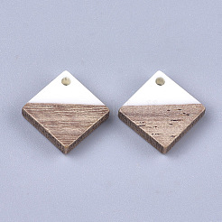 Pendenti in resina e legno di noce&nbsp;RESI-S358-31G