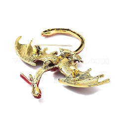 Spille con strass in lega di drago&nbsp;JEWB-K018-08AG-01