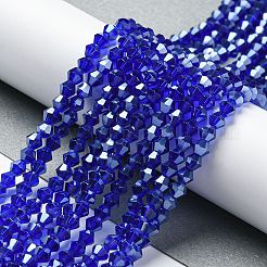 Transparentes perles de verre de galvanoplastie brins&nbsp;LS-EGLA-A039-T3mm-A06