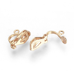 Ohrclips aus Messing zum Aufstecken&nbsp;KK-R071-11RG