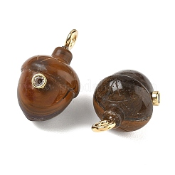 Pendentifs en œil de tigre naturel&nbsp;GG-CBA105B-04M-G
