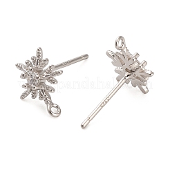 Accessoires pour clous d'oreilles en argent sterling rhodié 925&nbsp;STER-F058-01P-05