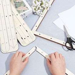 Zusammengebauter Papierherstellungsrahmen aus Lindenholz&nbsp;DIY-WH0308
