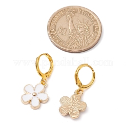Ensembles de boucles d'oreilles dormeuses et de colliers pendentif en alliage d'émail de fleur&nbsp;SJEW-JS01298