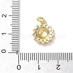 Breloques en laiton zircon cubique transparent&nbsp;KK-L253-22G-02