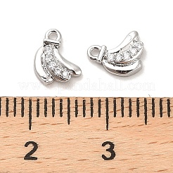 Ciondoli in ottone zirconi chiari micro pavé&nbsp;KK-C054-12P